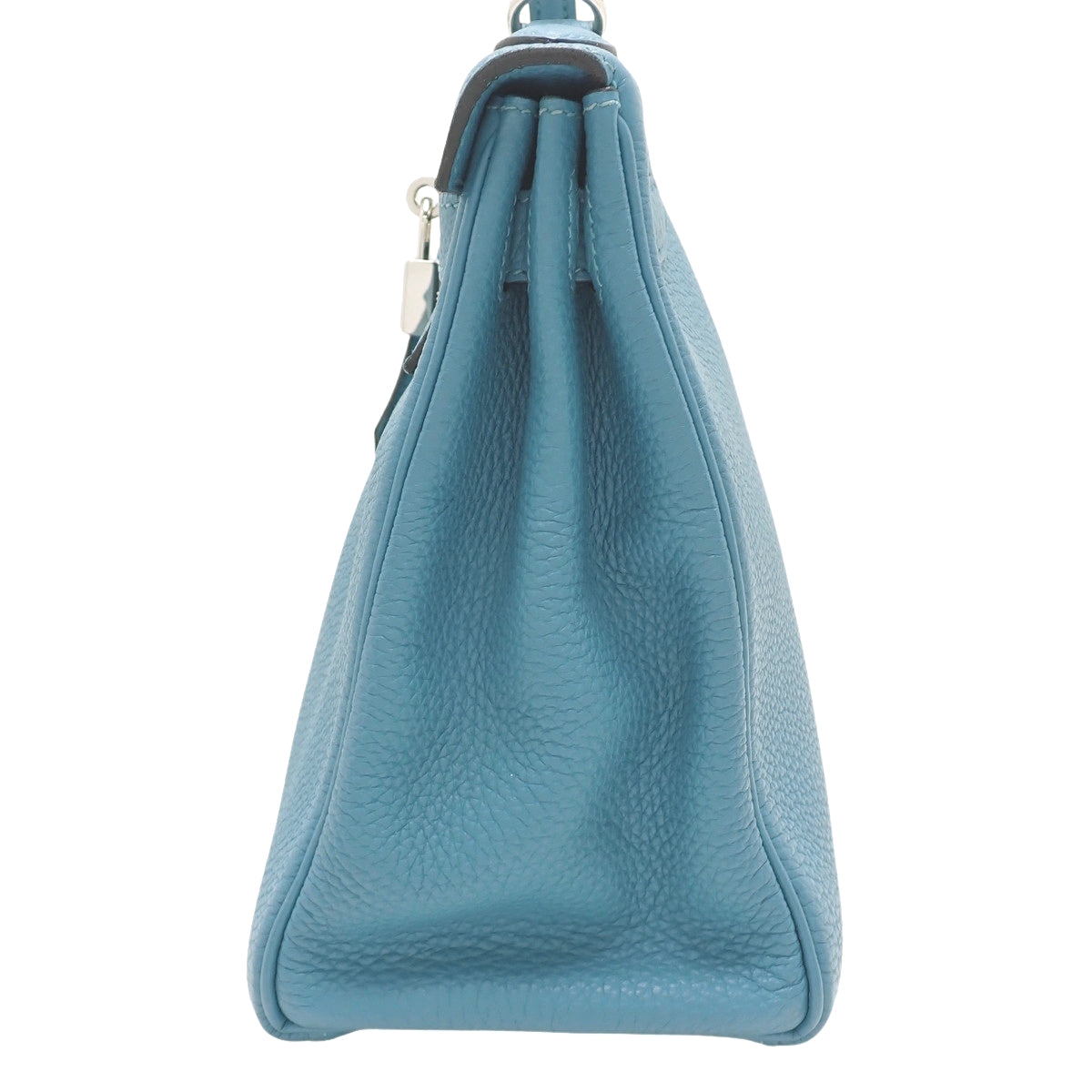 Kelly 28 (Sellier) Togo Palladium Hardware Bleu Izmir Silver Hardware □R stamp