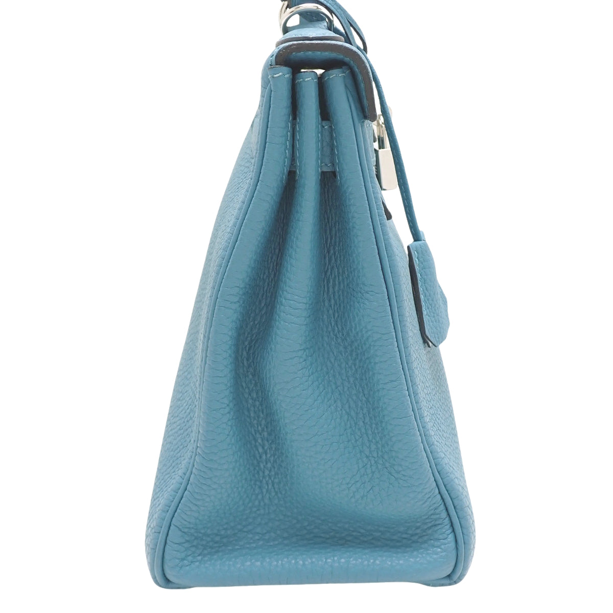 Kelly 28 (Sellier) Togo Palladium Hardware Bleu Izmir Silver Hardware □R stamp