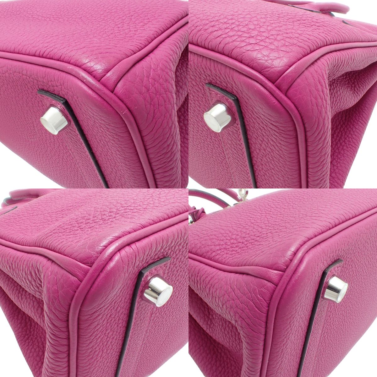 Birkin 25 Togo Palladium Hardware Rose Pourpre Silver Hardware A stamp