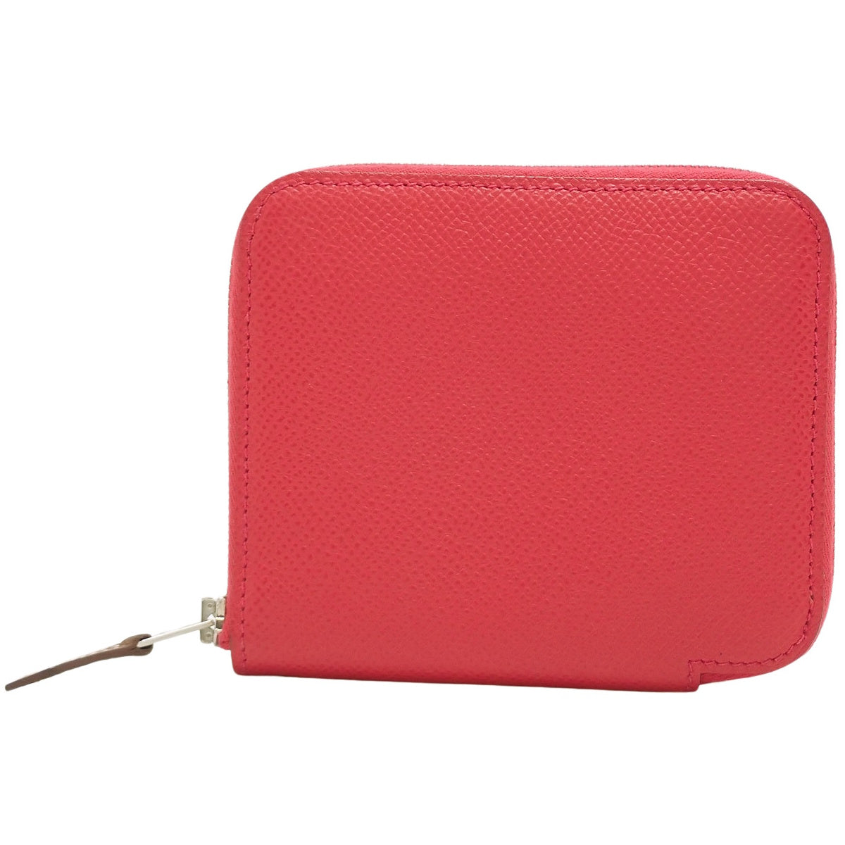 Azap Compact Silkin Veau Epsom Framboise Silver Hardware Z stamp