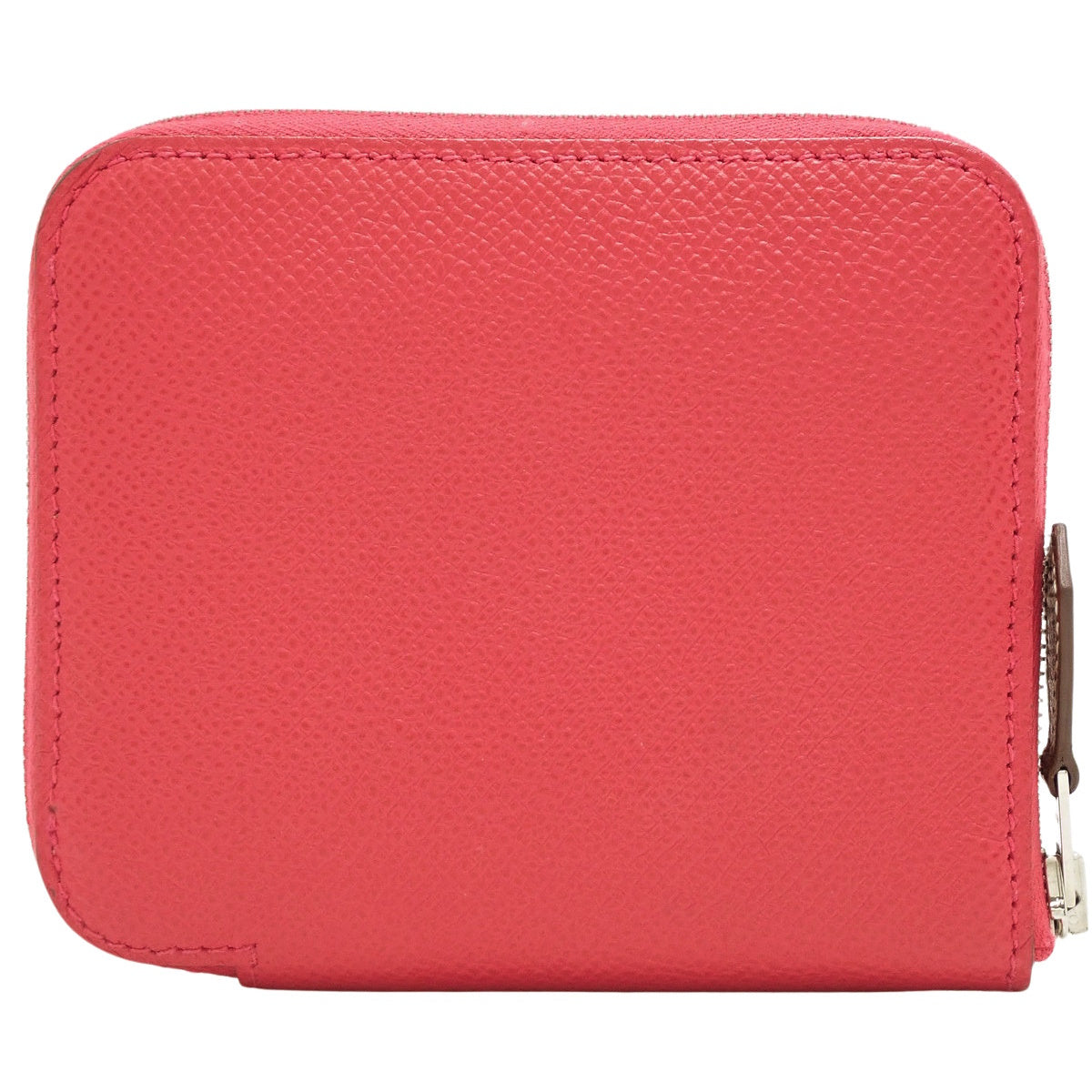 Azap Compact Silkin Veau Epsom Framboise Silver Hardware Z stamp