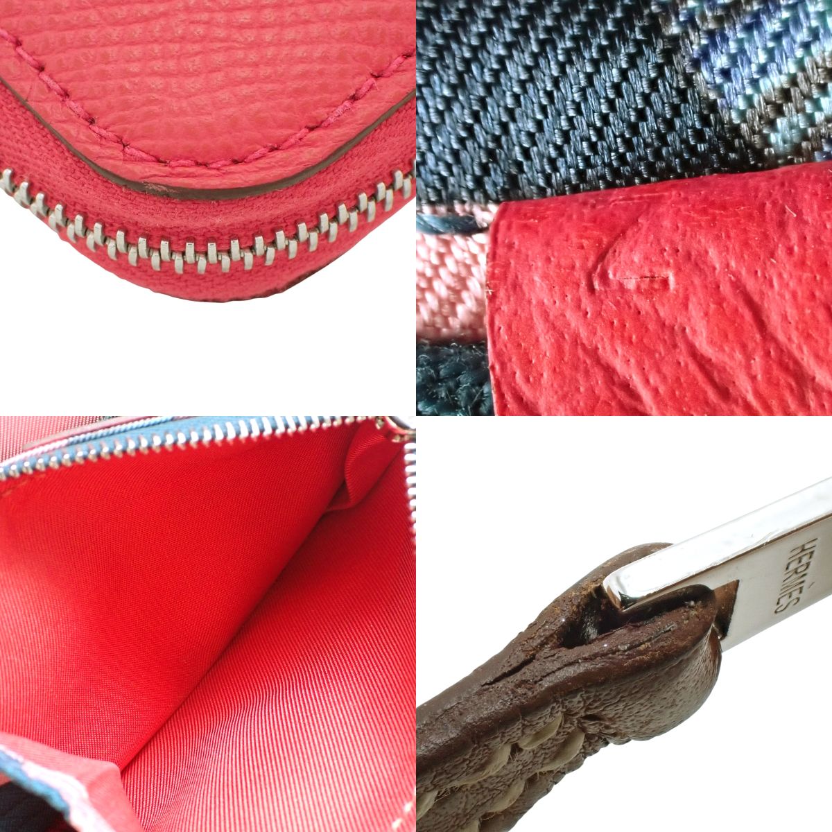 Azap Compact Silkin Veau Epsom Framboise Silver Hardware Z stamp