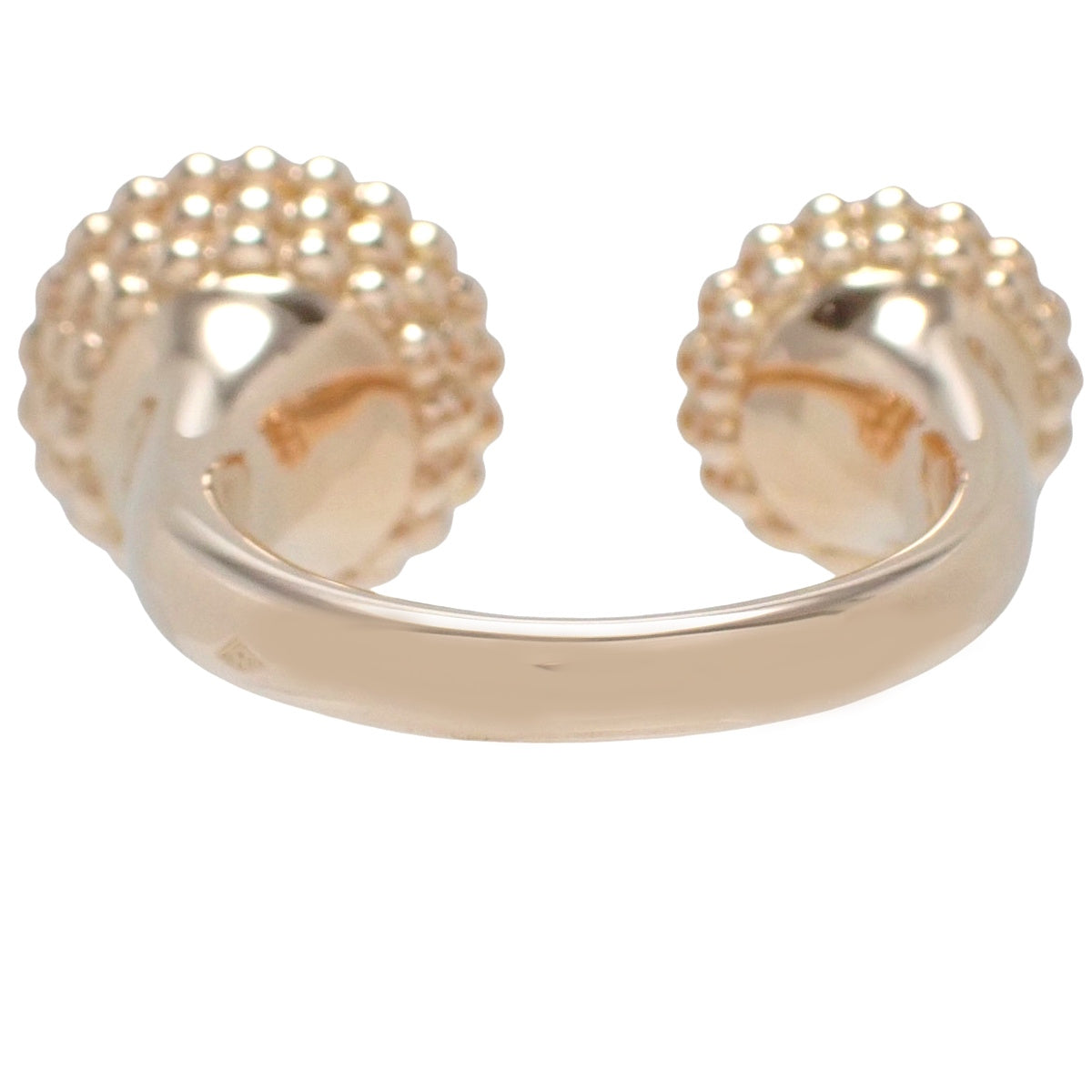 Perlée Couleur entre les doigts ring diamond/carnelian pink gold K18PG 54 12.0g