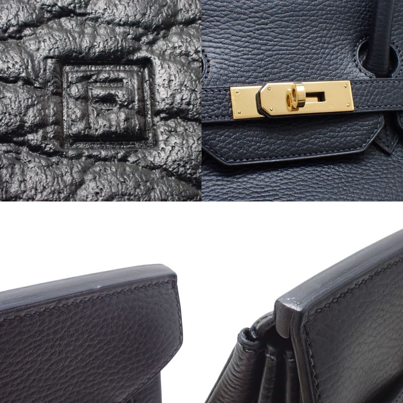 バーキン35 アルデンヌ ブラック ゴールド金具 □F刻印