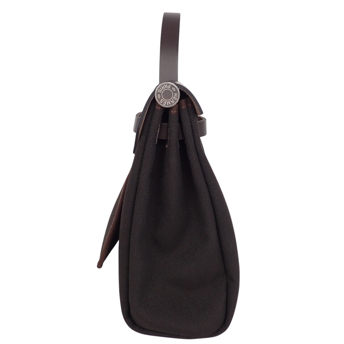 エールバッグジップPM トワルミリタリー ヴァッシュハンター カフェ シルバー金具 K刻印