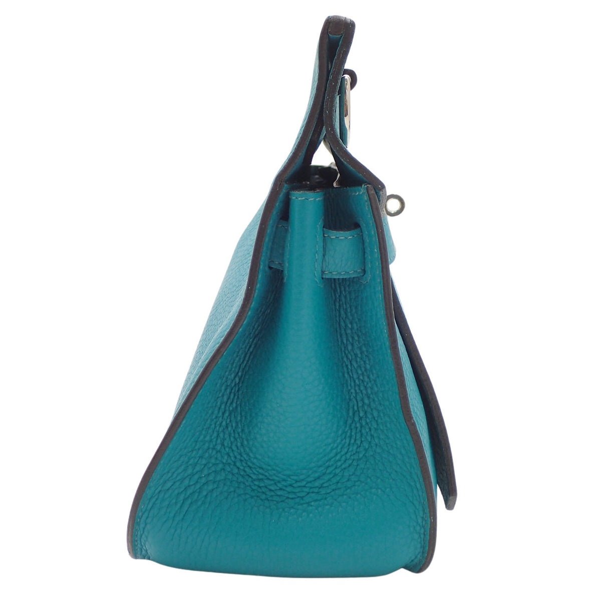 Jypsiere 28, Taurillon Clemence, Palladium Hardware, Blue Paon, X stamp