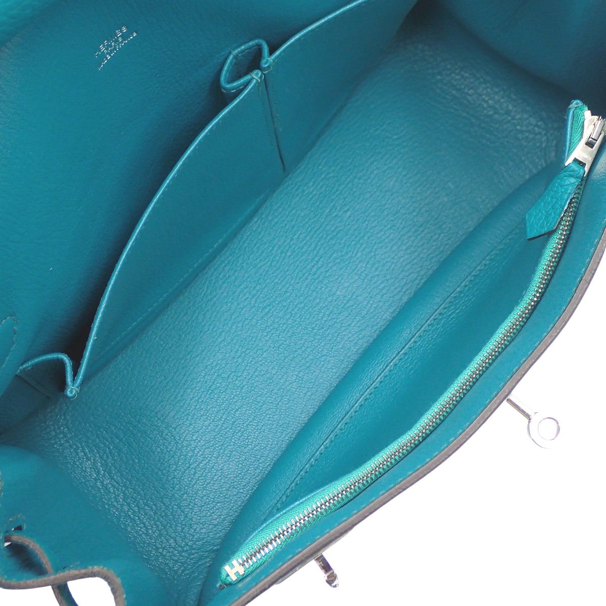 Jypsiere 28, Taurillon Clemence, Palladium Hardware, Blue Paon, X stamp