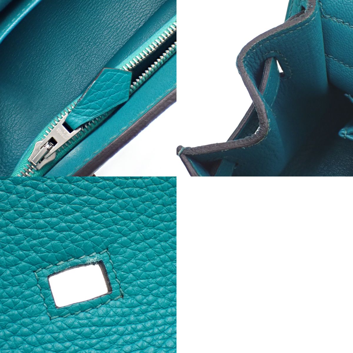 Jypsiere 28, Taurillon Clemence, Palladium Hardware, Blue Paon, X stamp