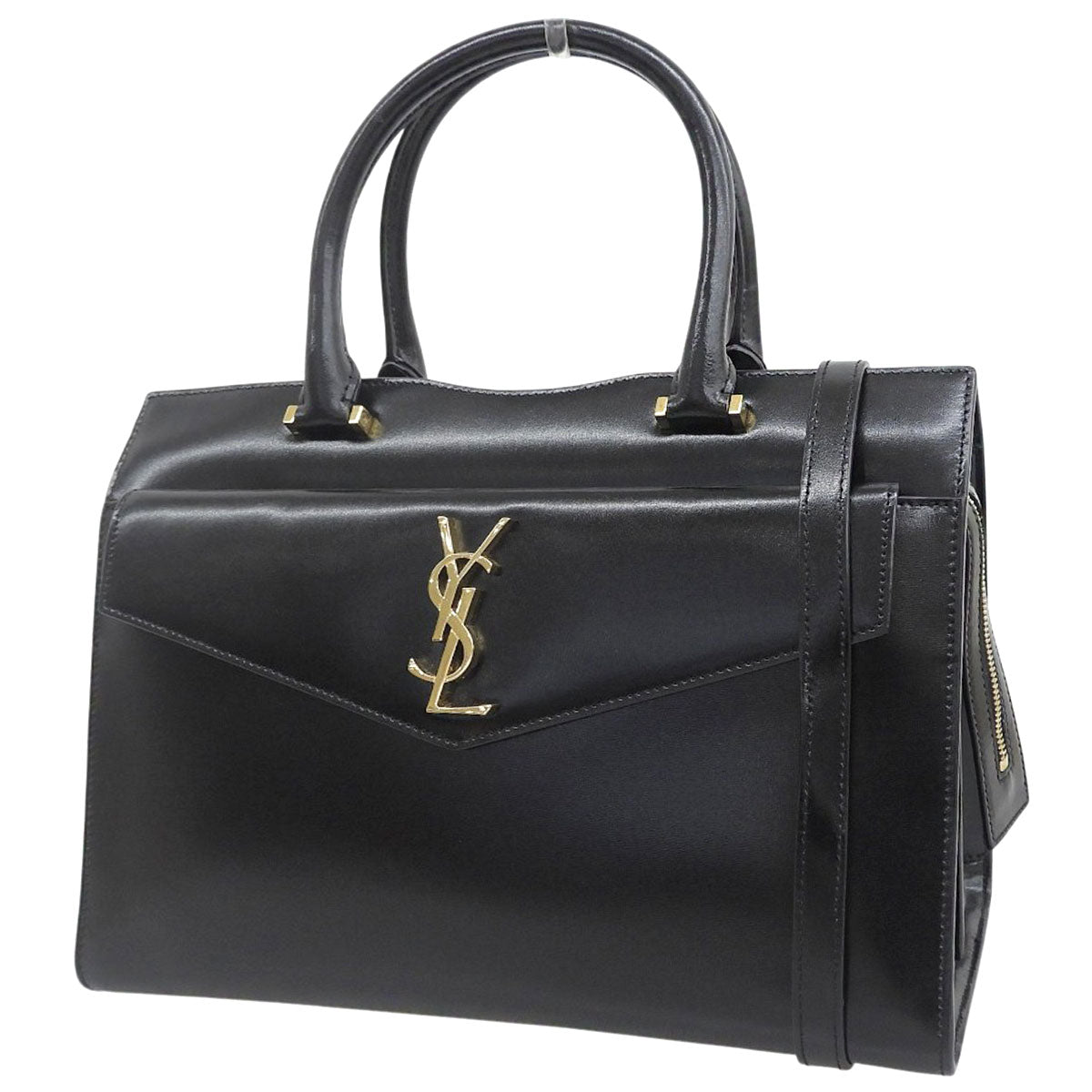 Uptown 中号托特包 黑色皮革 557653