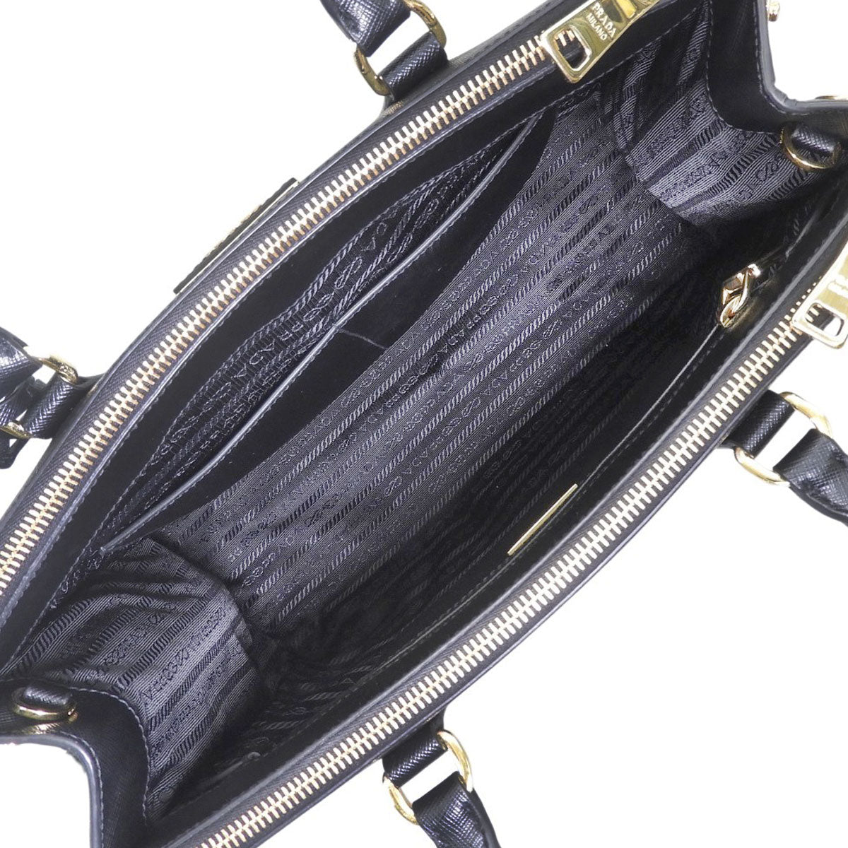 ガレリア ラージ サフィアーノレザー NERO ネロ 1BA274
