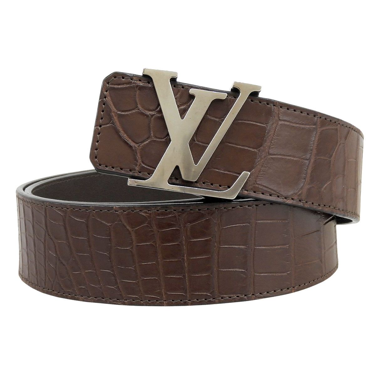 ベルト・LV イニシャル 40MM 85/34 クロコダイル M6136