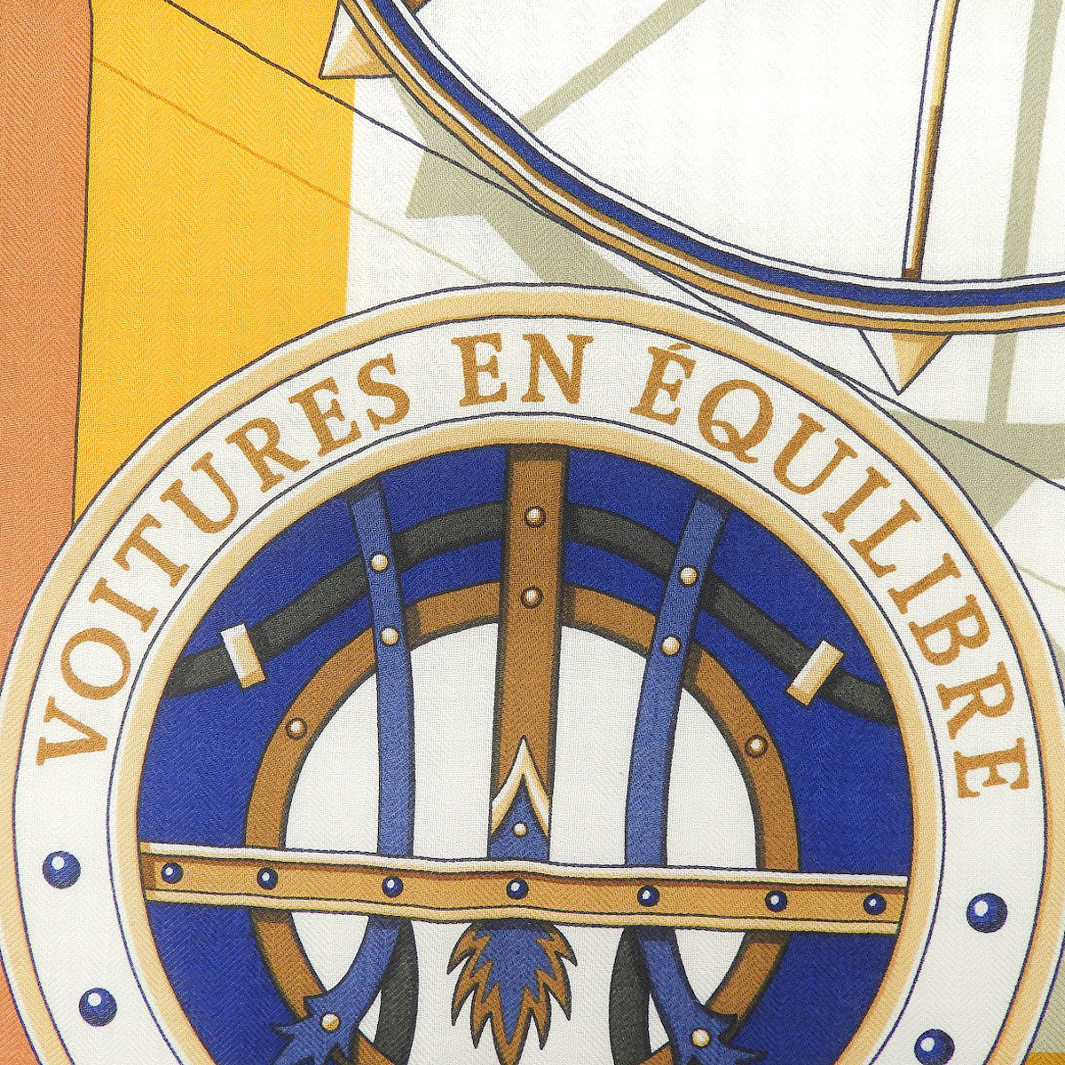 Voitures en Equilibre 精巧马车 方巾 方巾140 羊绒 真丝 赤陶色 芒果色 青杏绿色