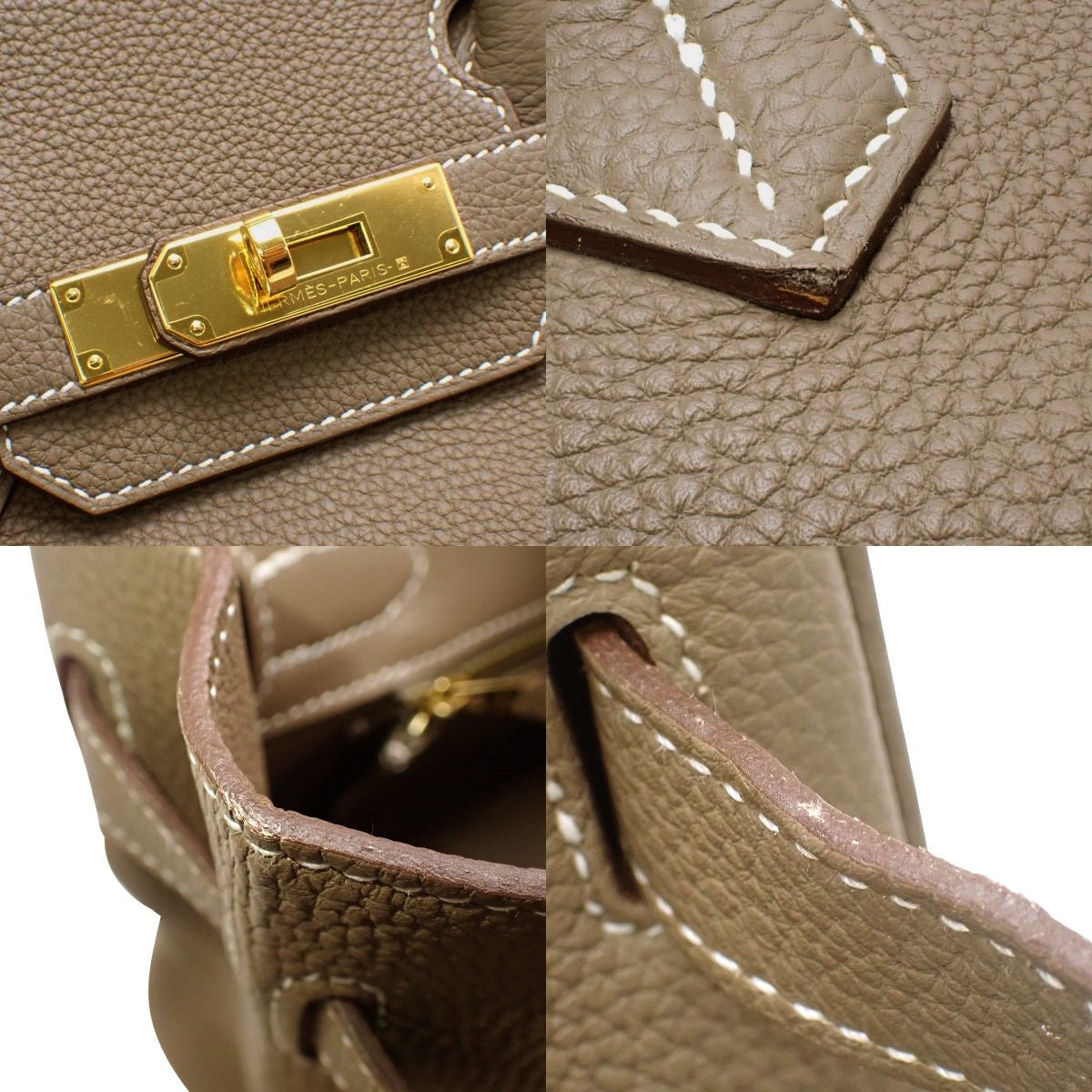 Birkin 30 Togo Etoupe Gold Hardware A stamp