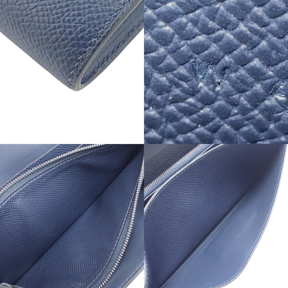 Constance Long To Go Veau Epsom Palladium hardware Bleu Saphir Silver hardware W stamp