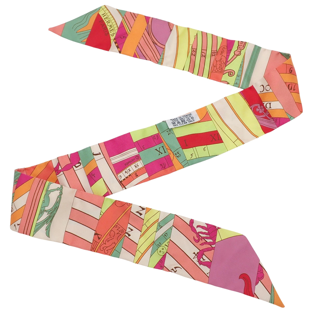 Astrologie Nouvelle New Astrology Twilly Silk Rose Corail Vert