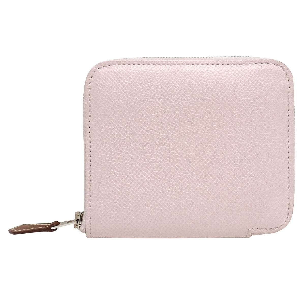 Azap Silkin Compact Mini Epsom Leather Palladium Hardware Mauve Pale U stamp