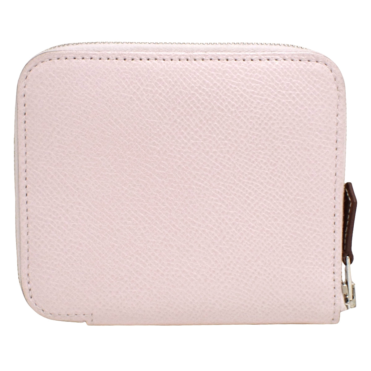 Azap Silkin Compact Mini Epsom Leather Palladium Hardware Mauve Pale U stamp