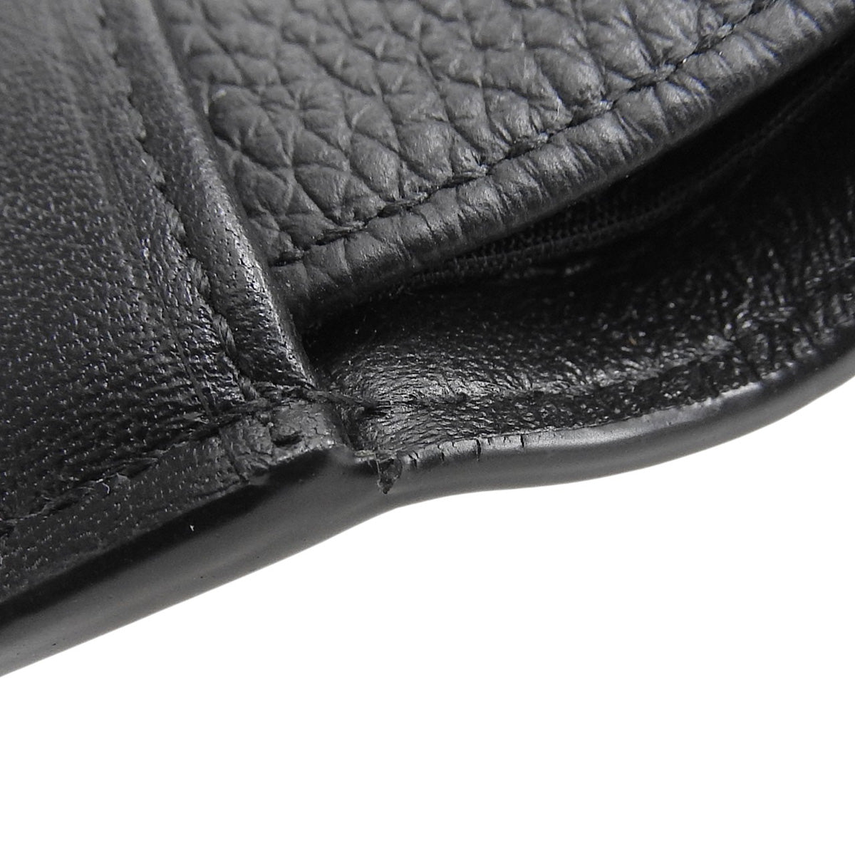Saddle 2つ折りウォレット グレインドカーフスキン マーケトリー ブラック 2ADBH076YKK_H00N