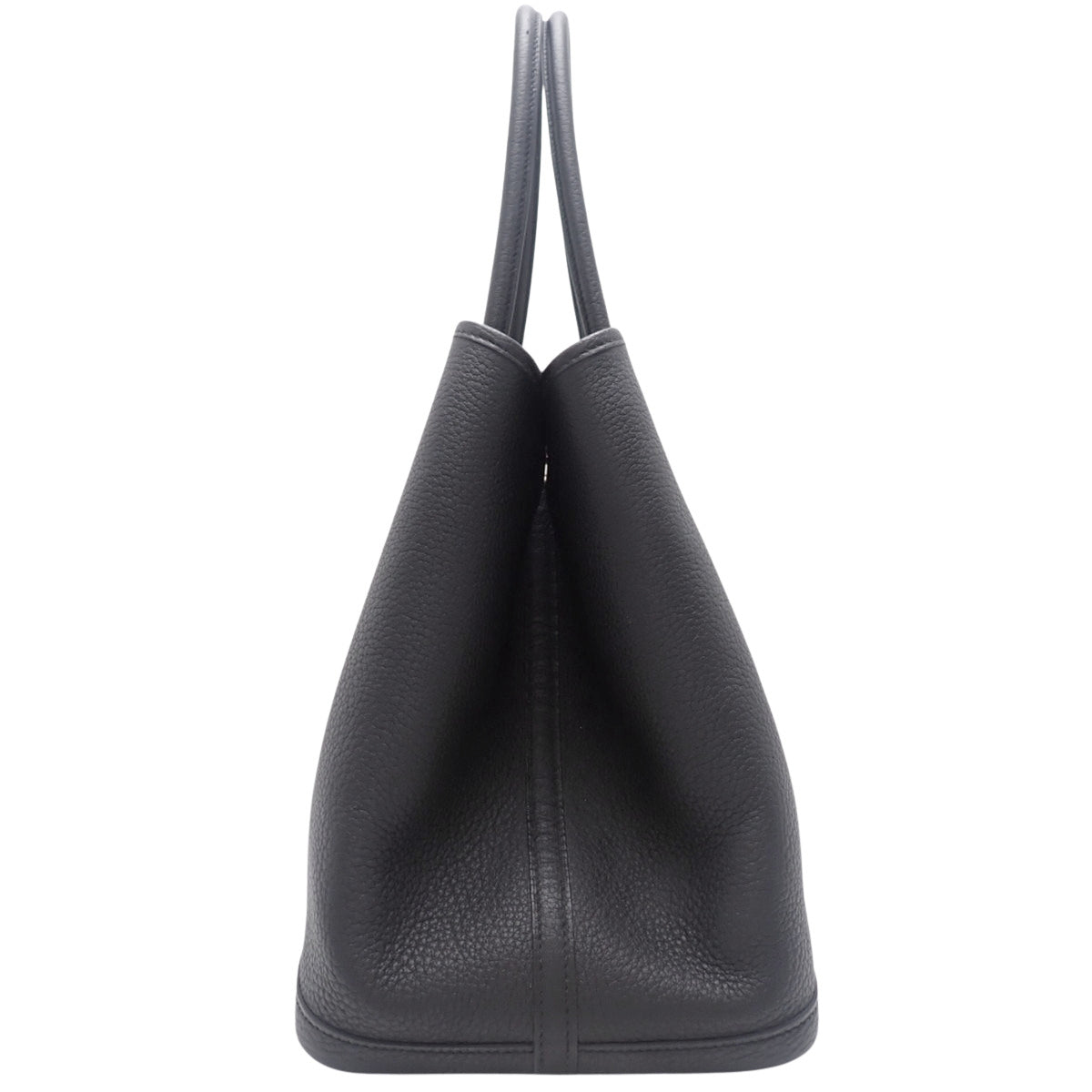 Garden Party PM, Negonda leather, palladium hardware, black, silver hardware, D stamp