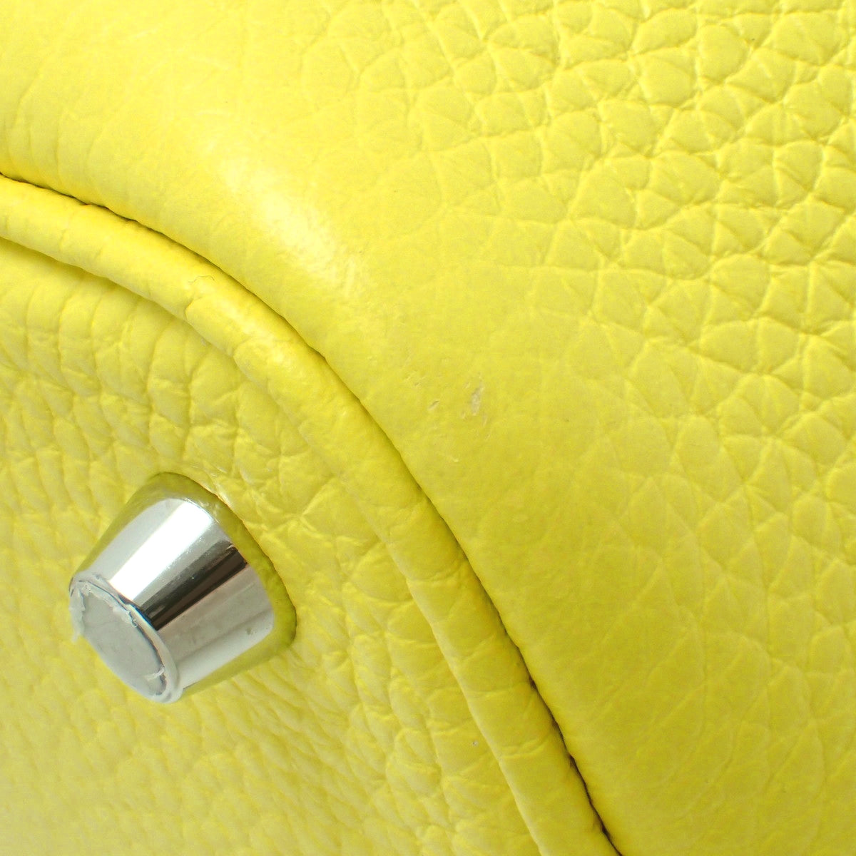 Picotin Lock PM, Taurillon Clemence, Palladium Hardware, Lime, Silver Hardware, B stamp