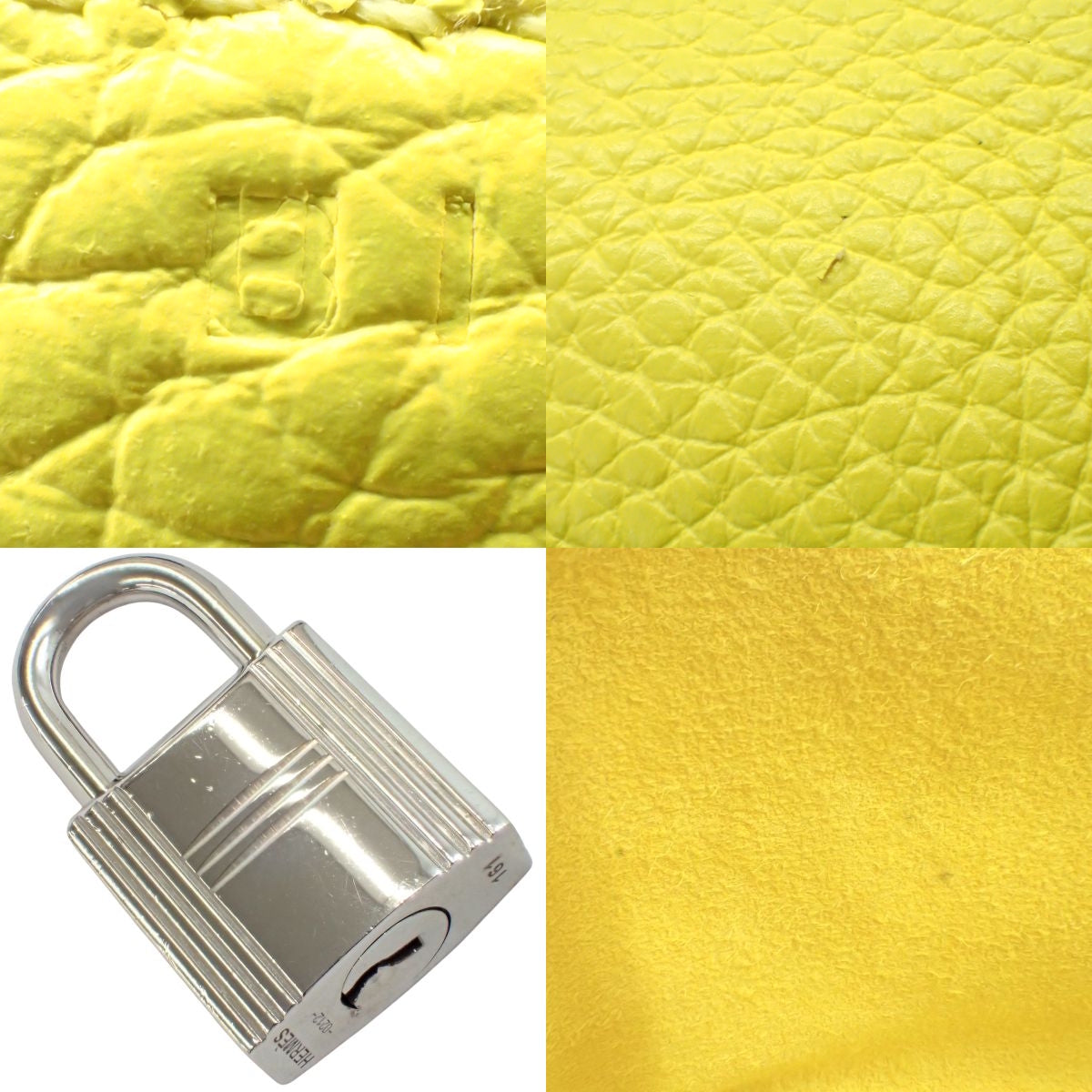 Picotin Lock PM, Taurillon Clemence, Palladium Hardware, Lime, Silver Hardware, B stamp