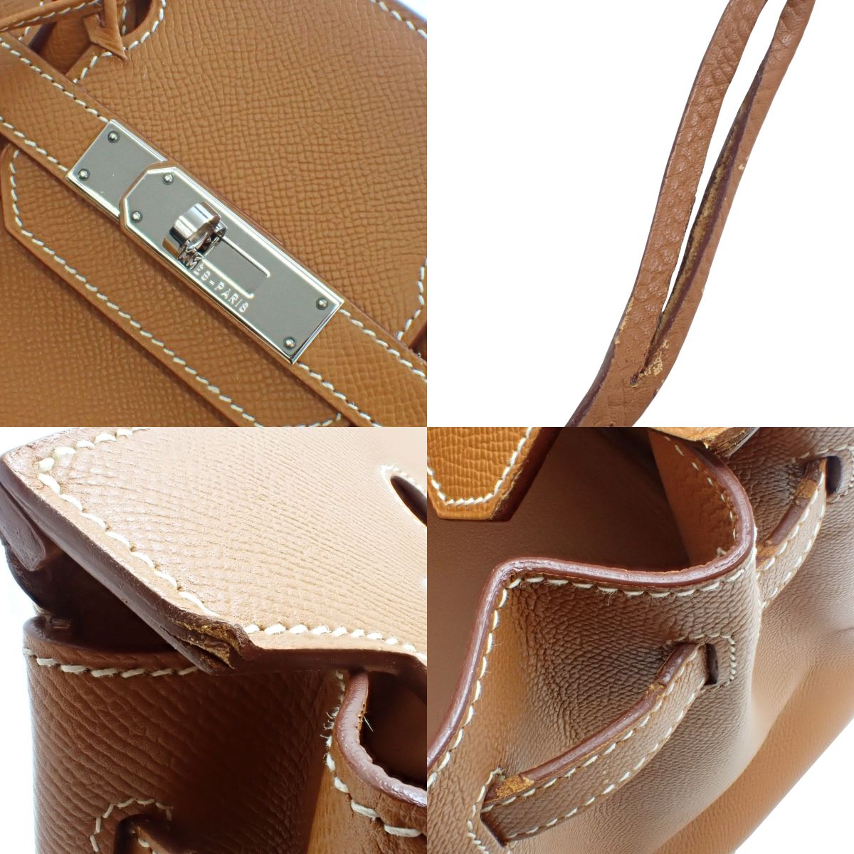 バーキン30 ヴォーエプソン パラジウム金具 ゴールド シルバー金具 □K刻印