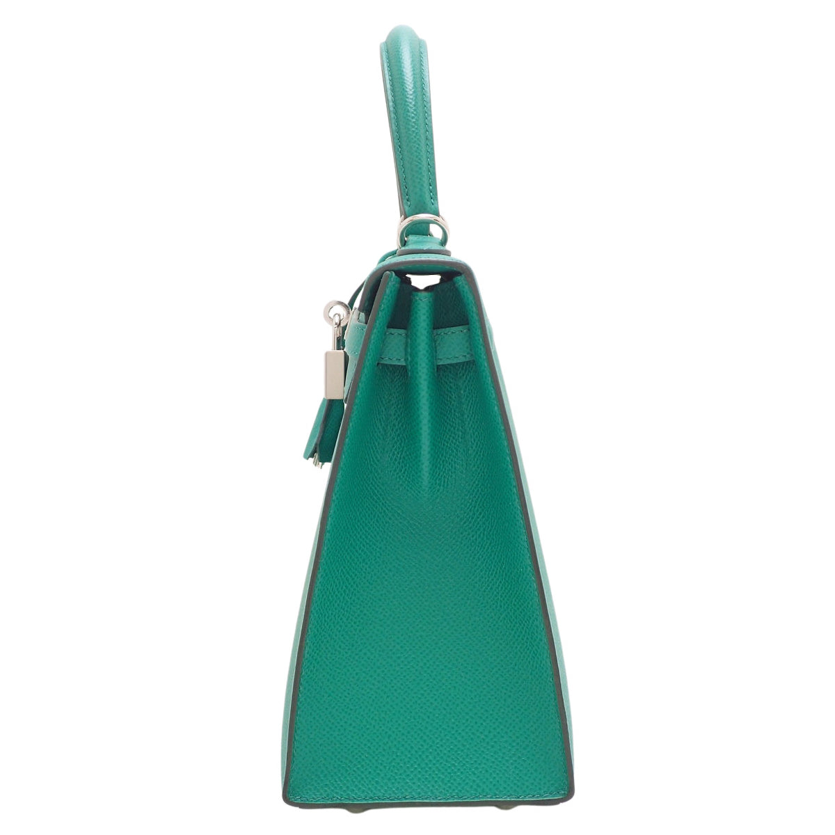 Kelly 25 (Sellier) Epsom Palladium hardware Vert Jade Silver hardware Z stamp