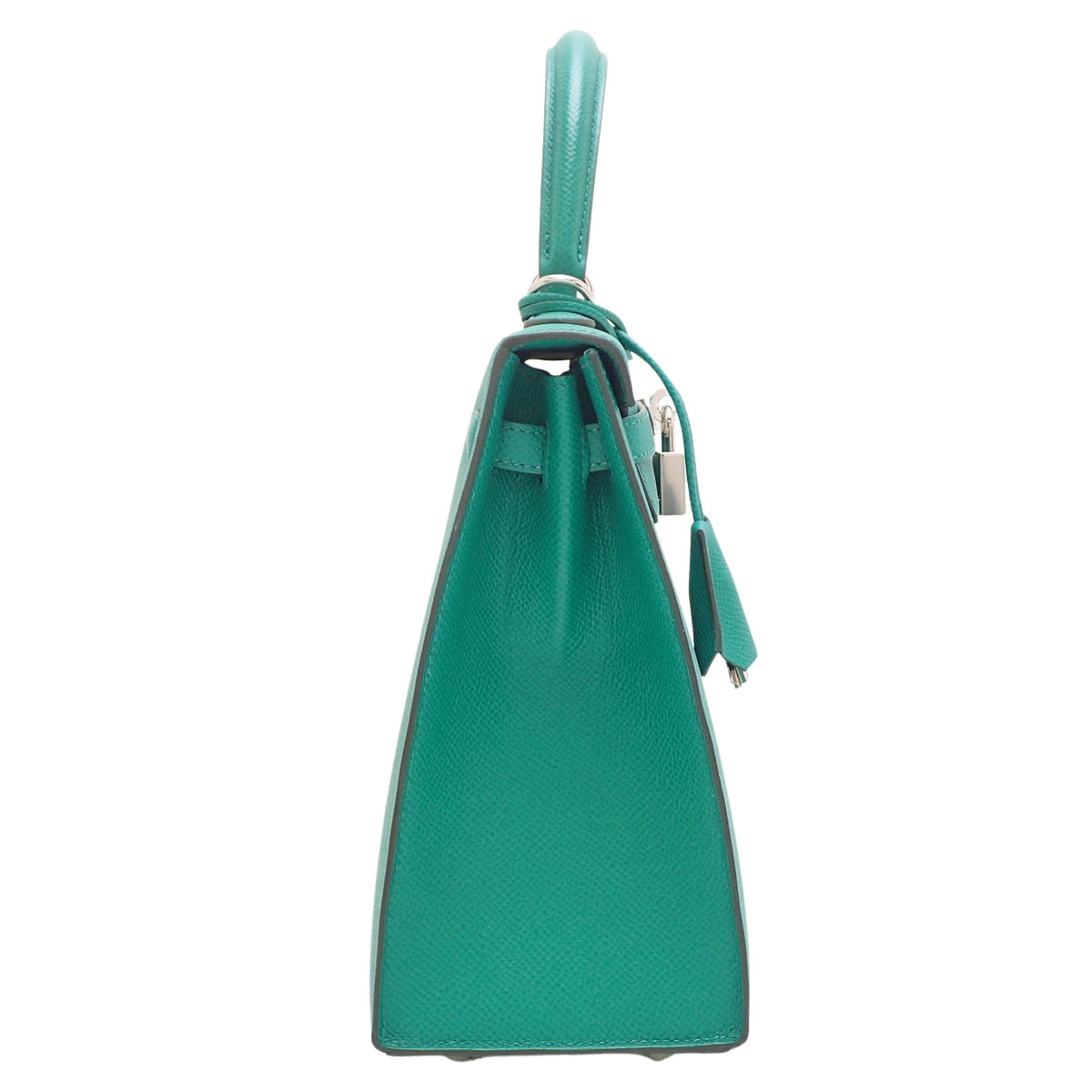 Kelly 25 (Sellier) Epsom Palladium hardware Vert Jade Silver hardware Z stamp
