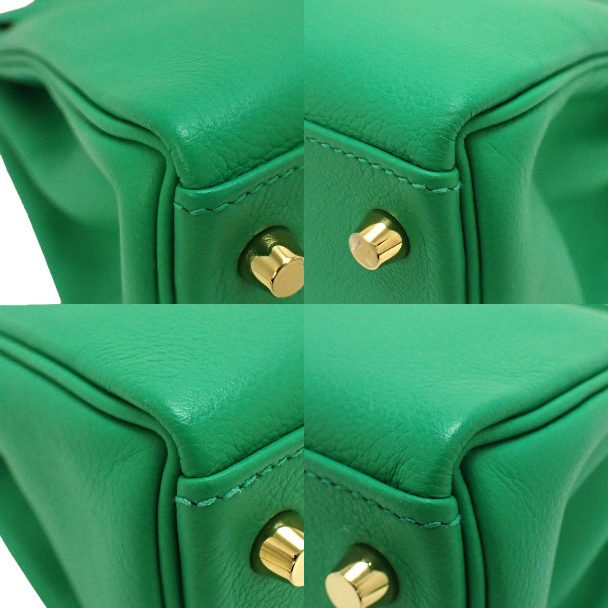 Kelly 28 (Sellier) Evercolor Menthe Gold Hardware Z stamp
