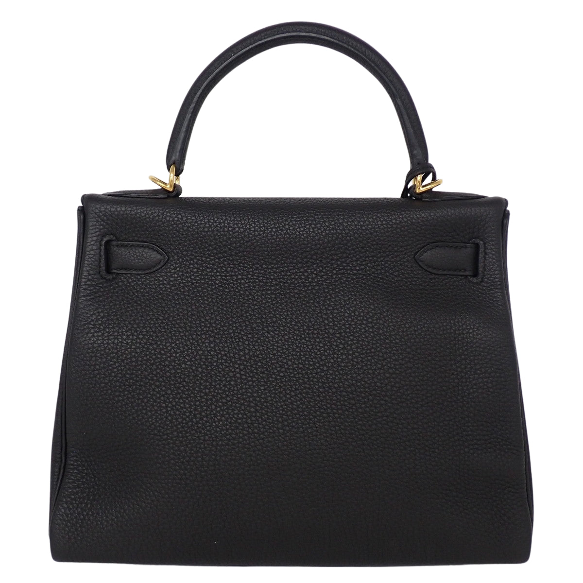 Kelly 28 (retourné) Togo Black Gold hardware Y stamp