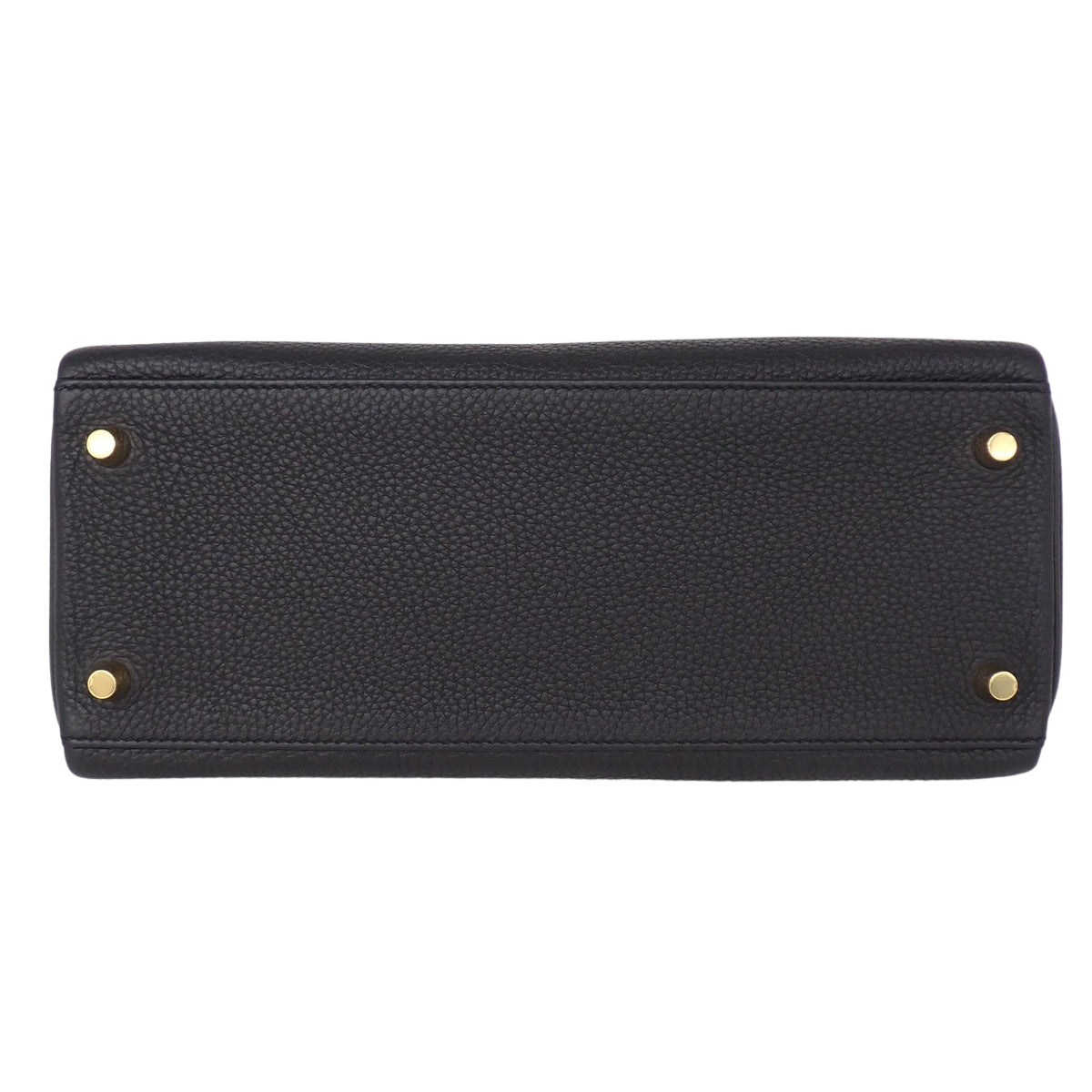 Kelly 28 (retourné) Togo Black Gold hardware Y stamp