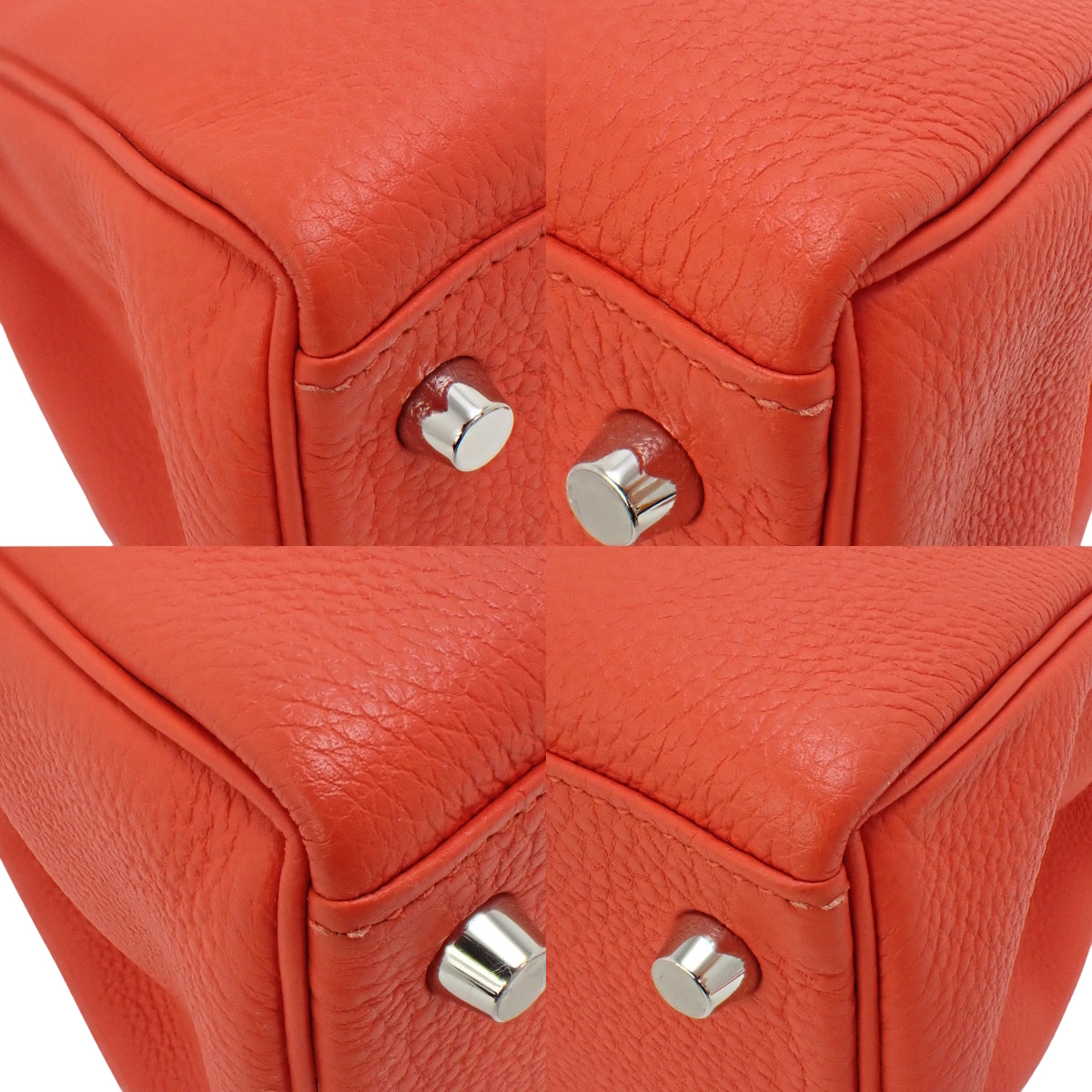 Hermès Kelly 28 (Sellier) Togo Palladium Hardware Capucine Y-stamp