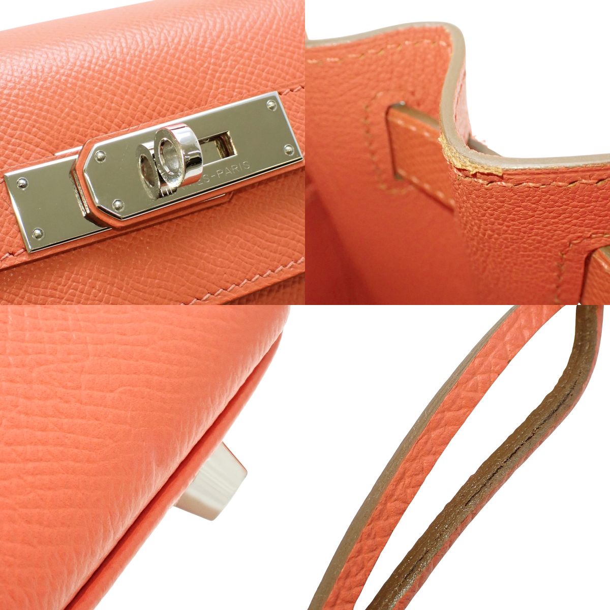 Kelly 28 (Sellier) Epsom leather Palladium hardware Rose Jaipur Silver hardware □Q stamp