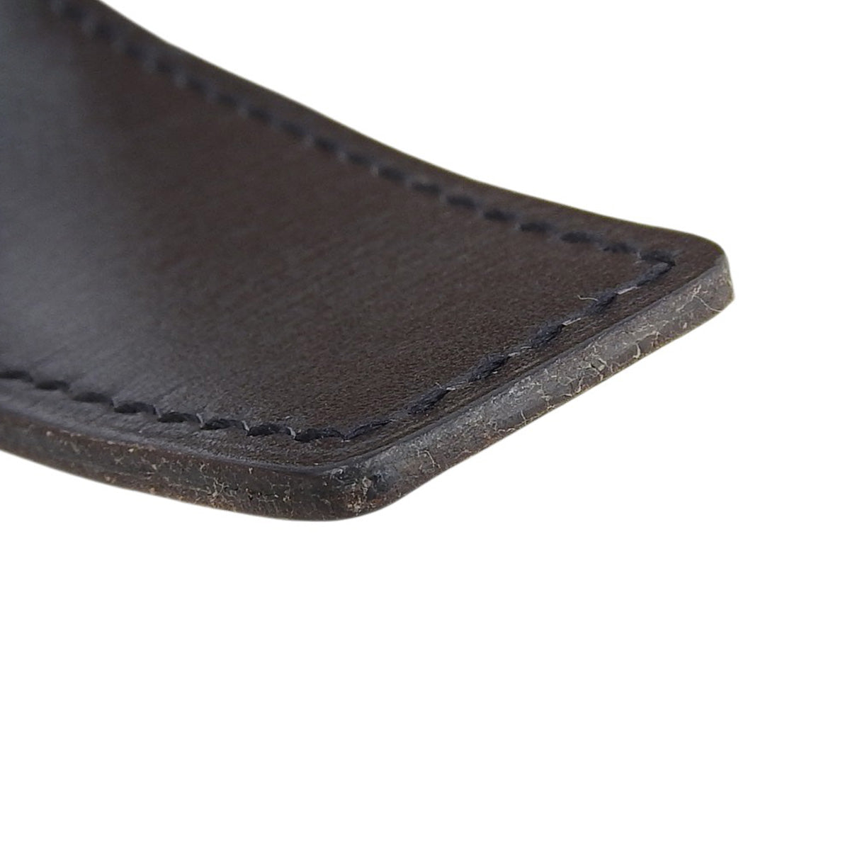 Constance H belt reversible 100 Box Calf Togo Palladium hardware Black/Gold □E stamp