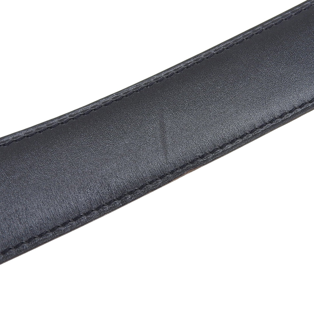 Constance H belt reversible 100 Box Calf Togo Palladium hardware Black/Gold □E stamp