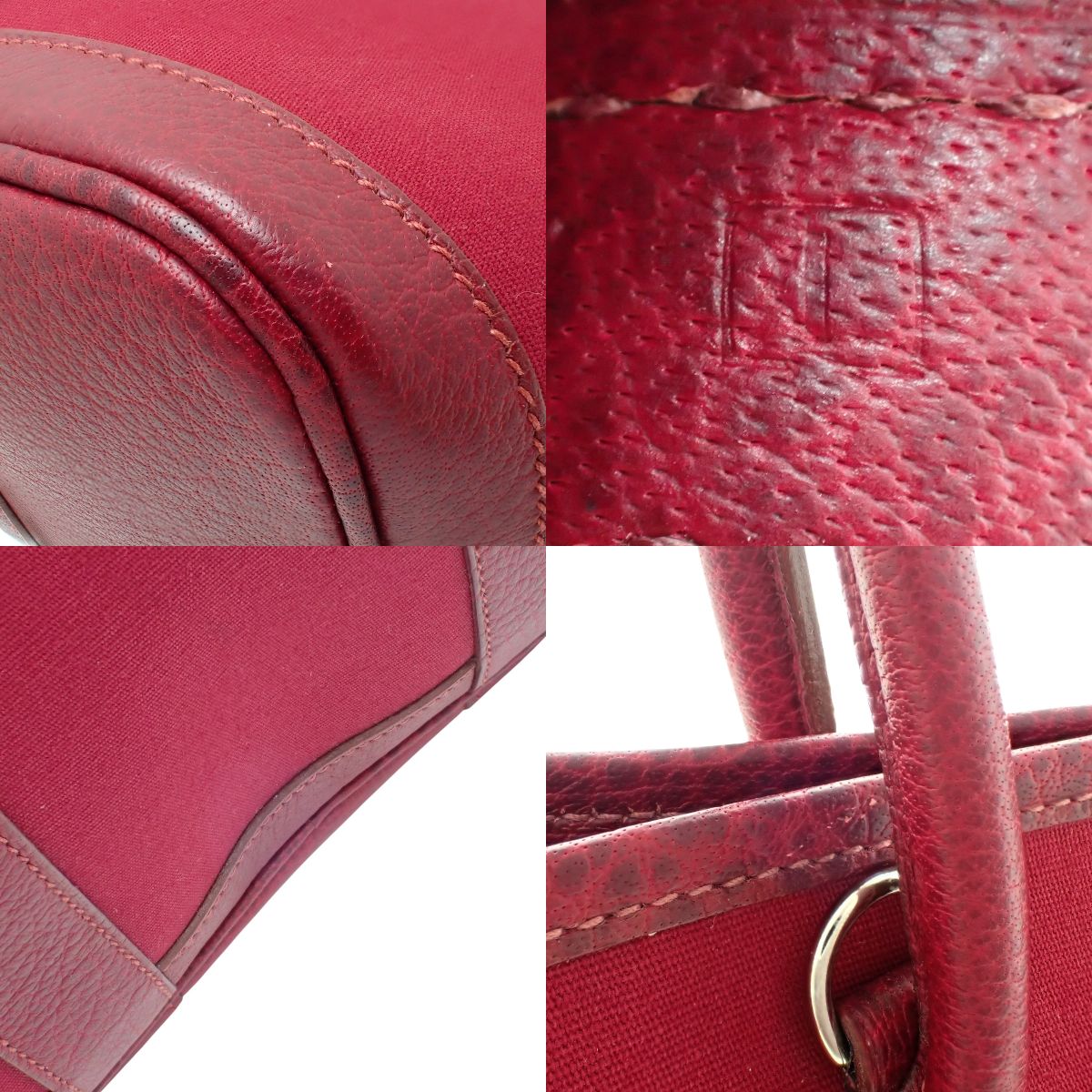 ガーデンパーティPM トワルオフィシエ ブッフルスキッパー パラジウム金具 ルージュアンペリアル シルバー金具 □I刻印