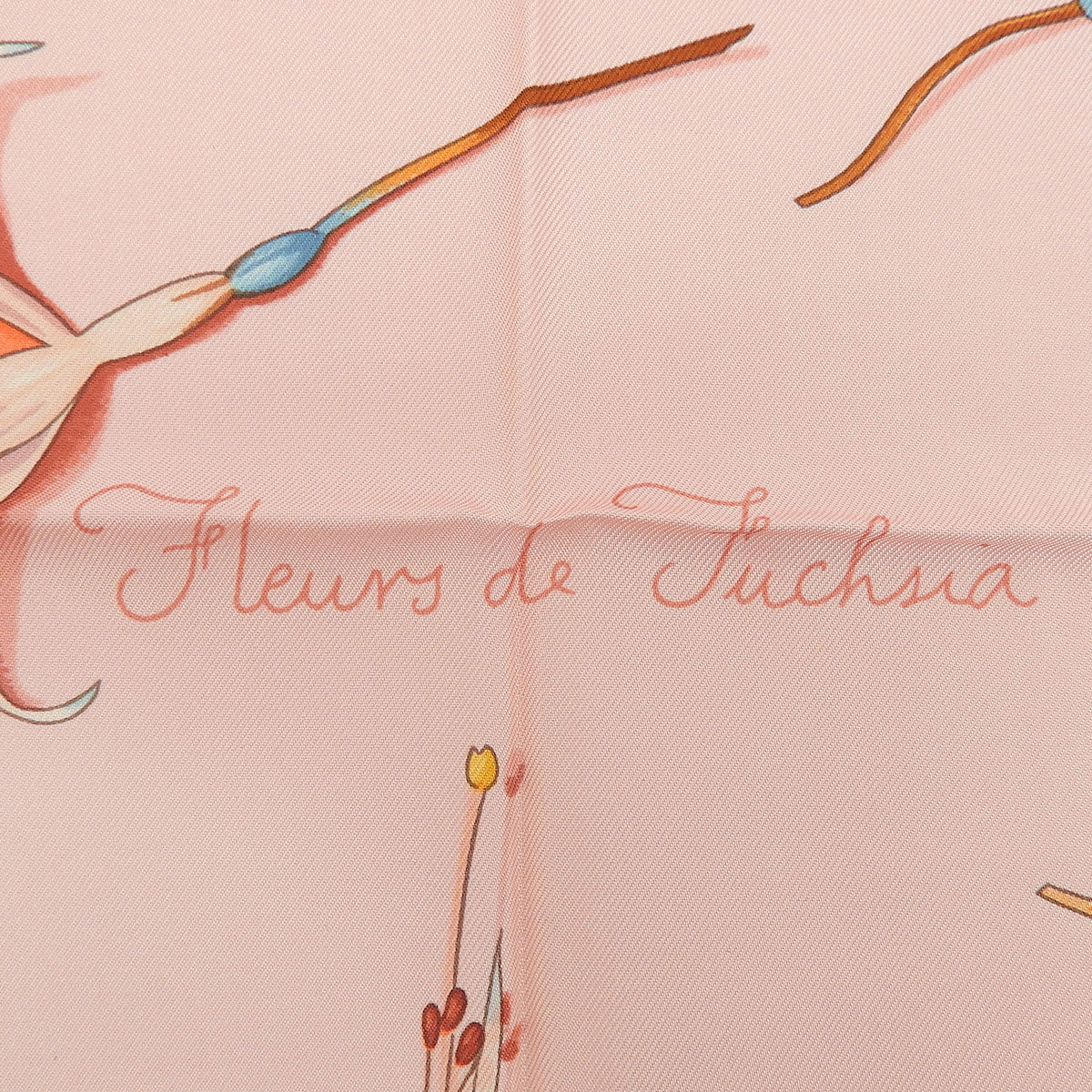Fleurs De Fuchsia フクシャの花 カレ90 シルク