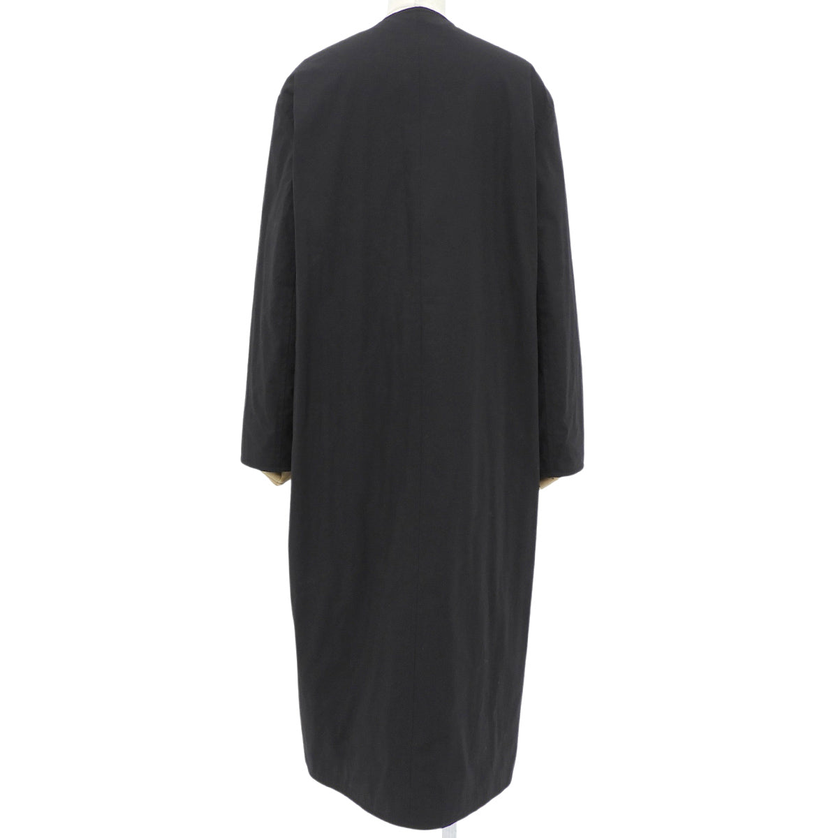 Eyelet Clasp Trench Coat 2022 36 Black Cotton
