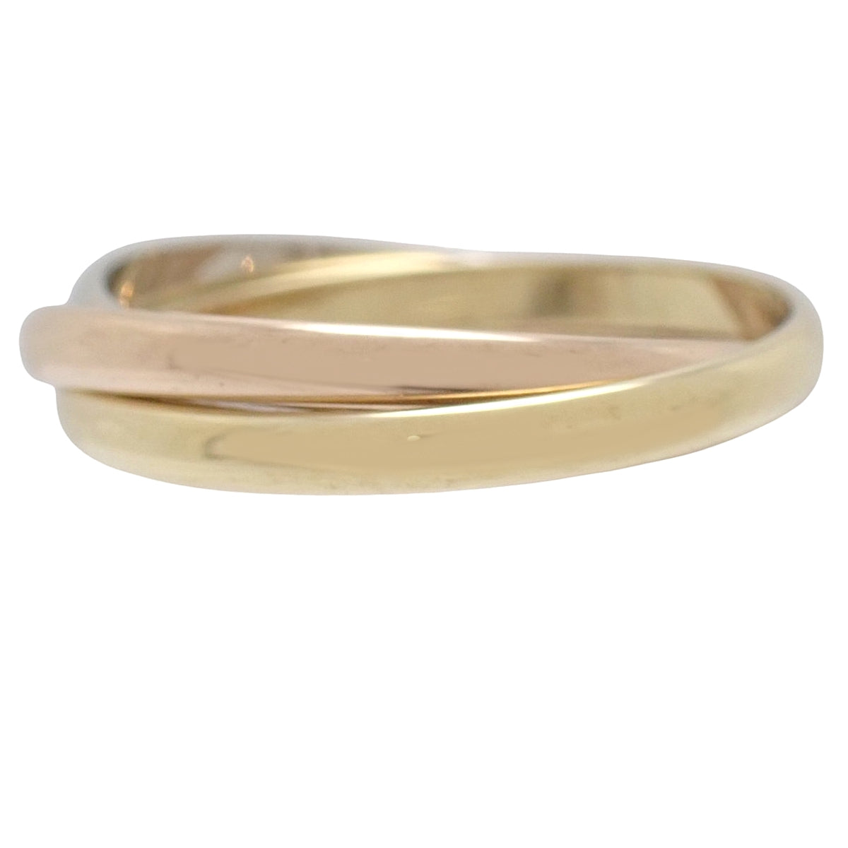 les must de Cartier トリニティ リング スモールモデル K18 YG PG WG 51 3.7g