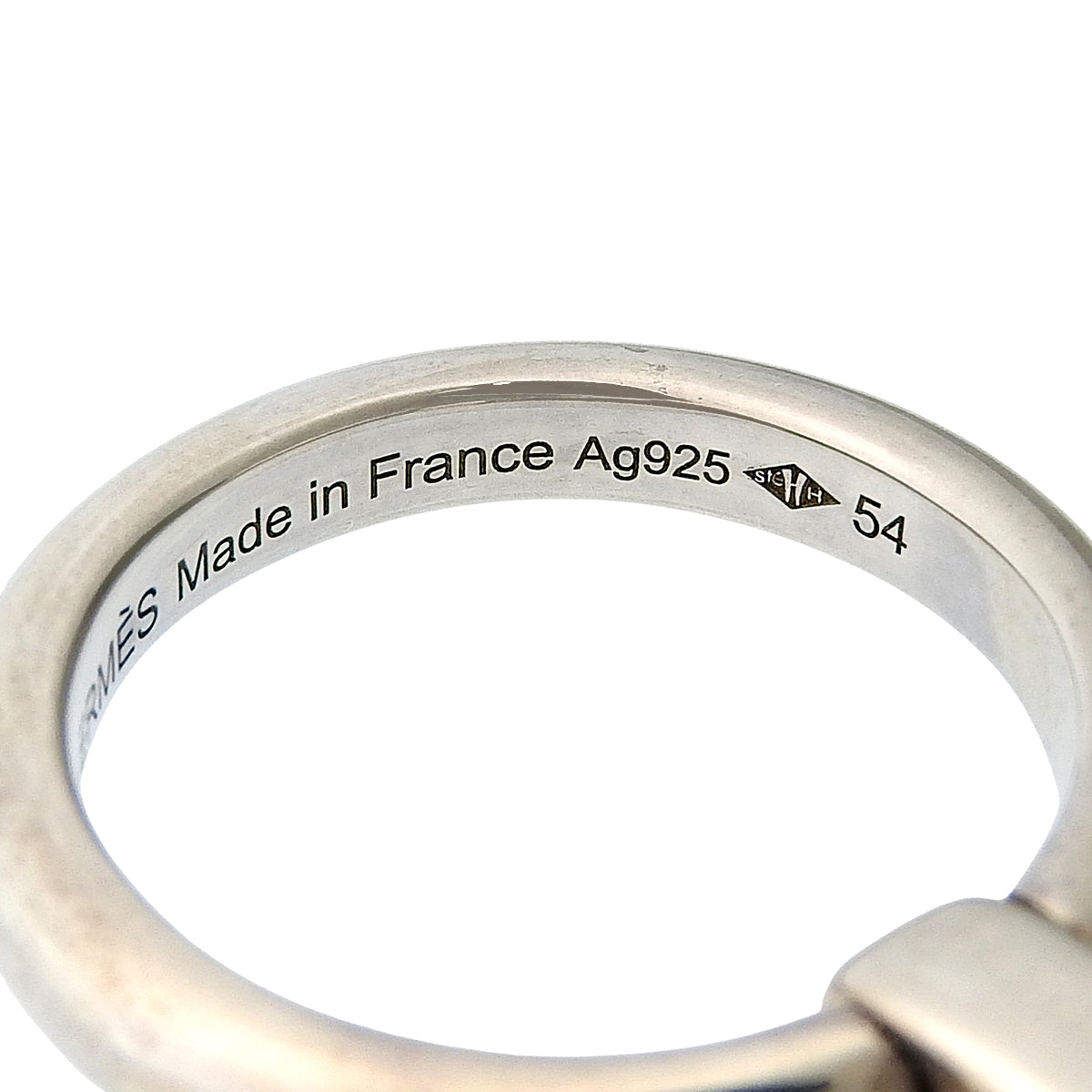 Hermès De bride ring Silver SV925 54