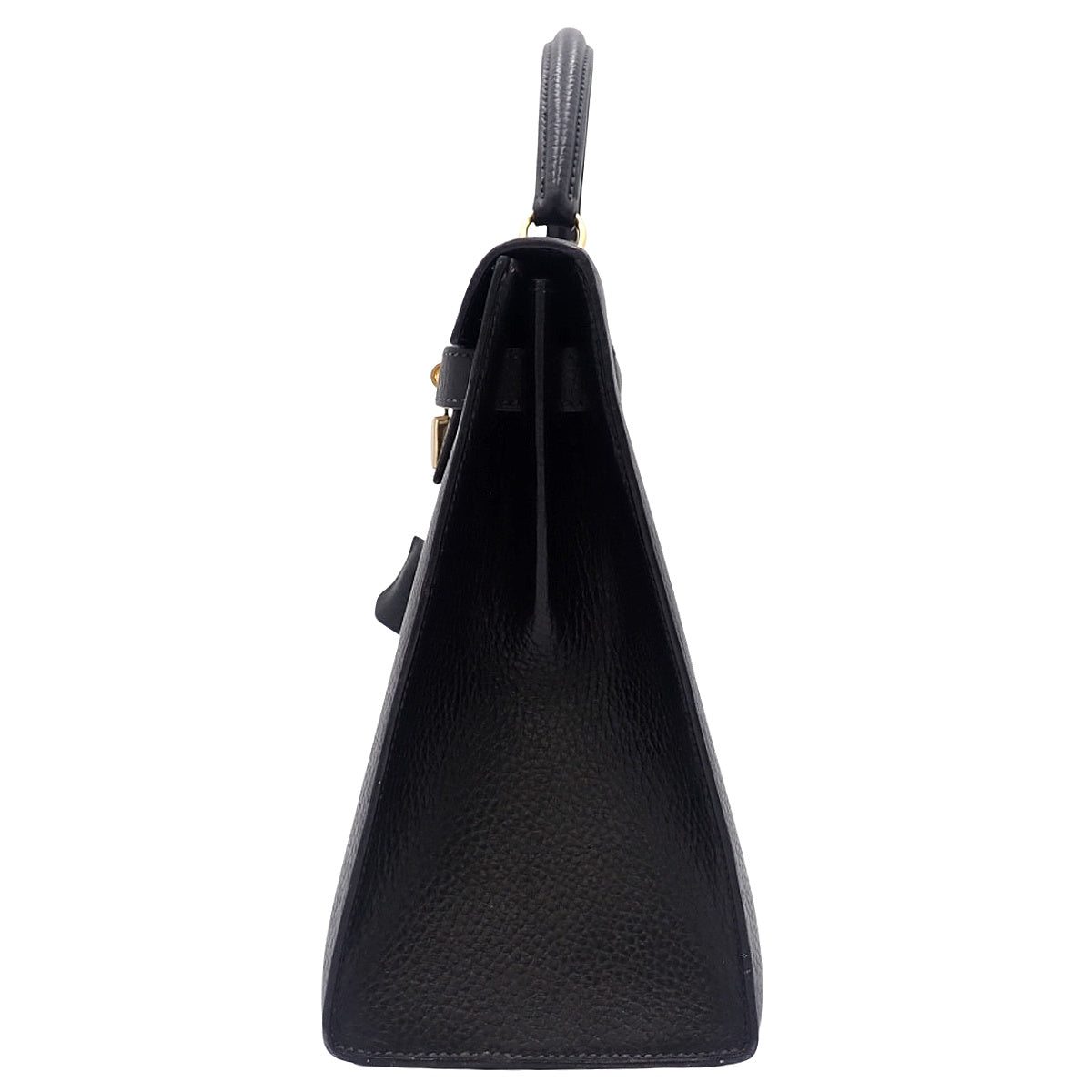 Kelly 32 (Sellier) Ardennes Black Gold Hardware Circle W Stamp
