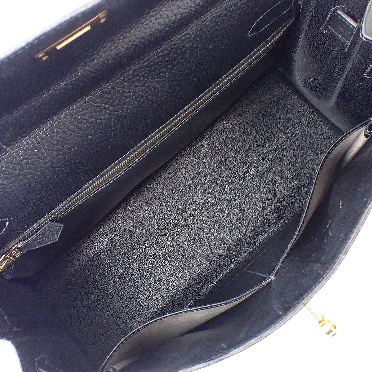 Kelly 32 (Sellier) Ardennes Black Gold Hardware Circle W Stamp