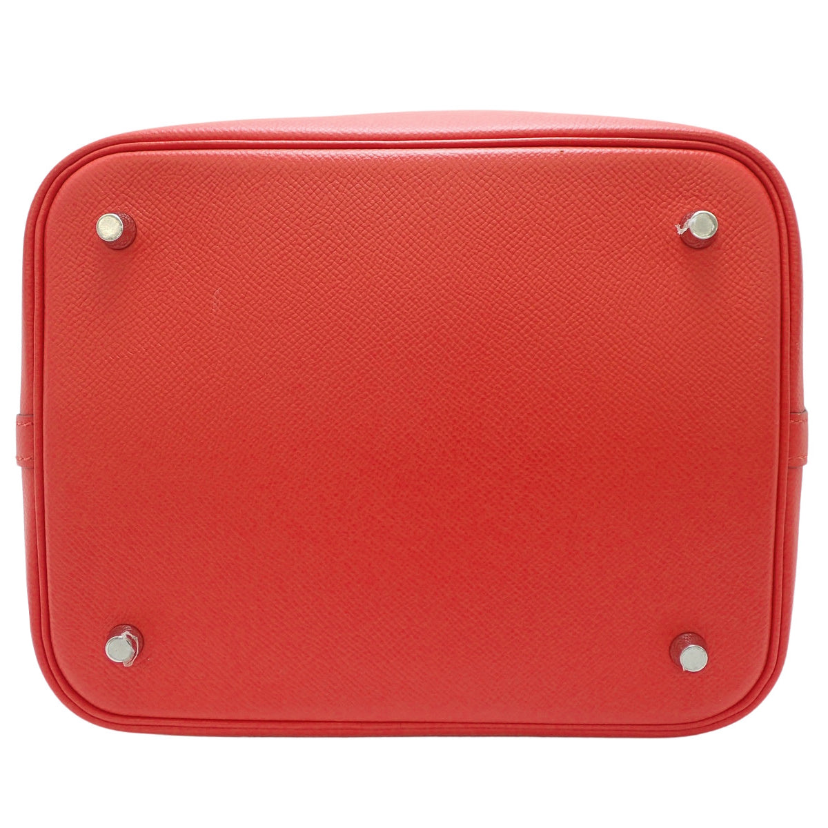 Picotin Lock MM Tressage Epsom Rouge Coeur/Bleu Nord/Rouge H 银扣 D刻印