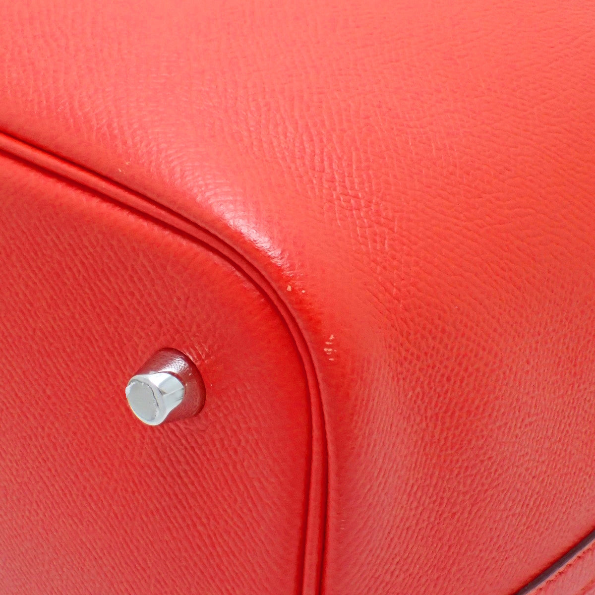 Picotin Lock MM Tressage Epsom Rouge Coeur/Bleu Nord/Rouge H 银扣 D刻印