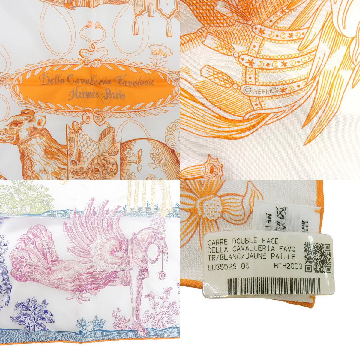 Della Cavalleria Favolosa 戴拉卡瓦勒丽亚梦幻双面印花 白色 多色 真丝