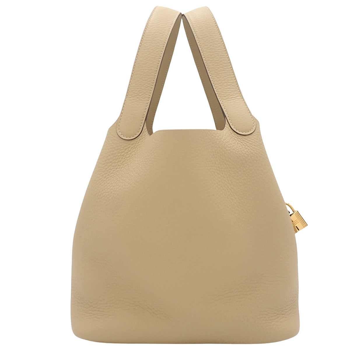 【未使用】Picotin Lock MM Taurillon Clemence Trench 金色五金 K刻印