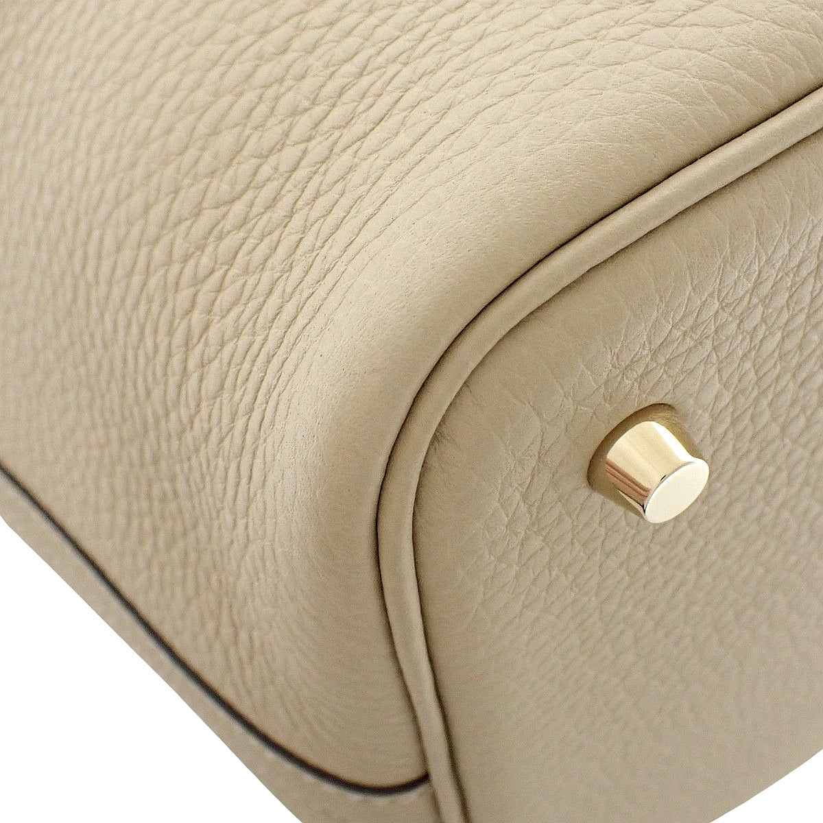 【未使用】Picotin Lock MM Taurillon Clemence Trench 金色五金 K刻印