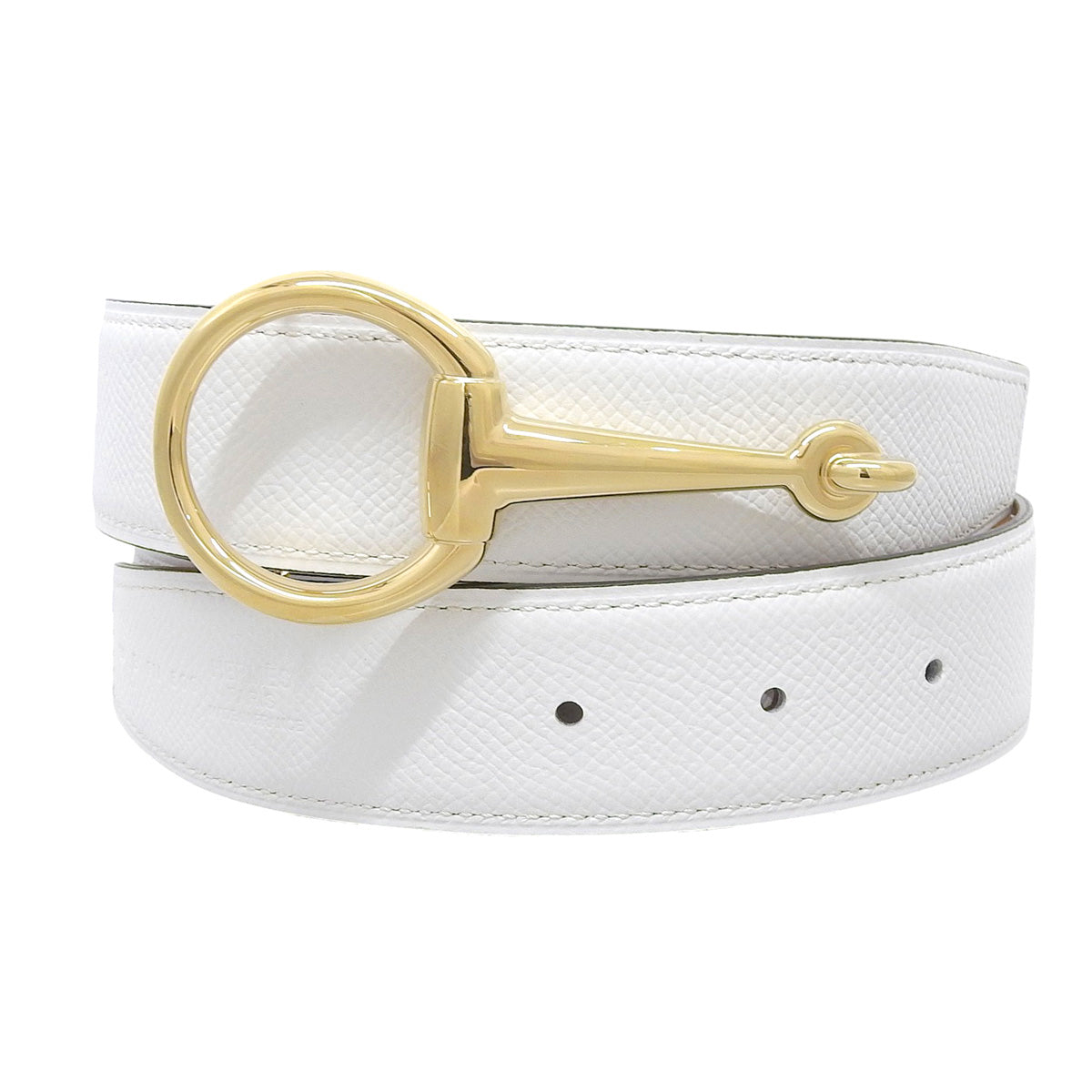 Kazak Belt 80 Veau Epsom Gold B stamp