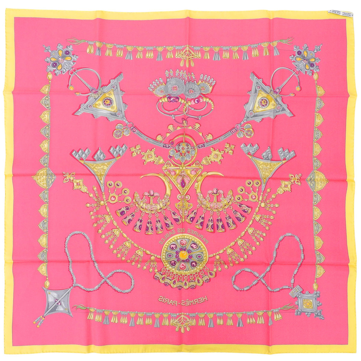 PARURES DES SABLES Desert Accessories Pink Multicolor Silk
