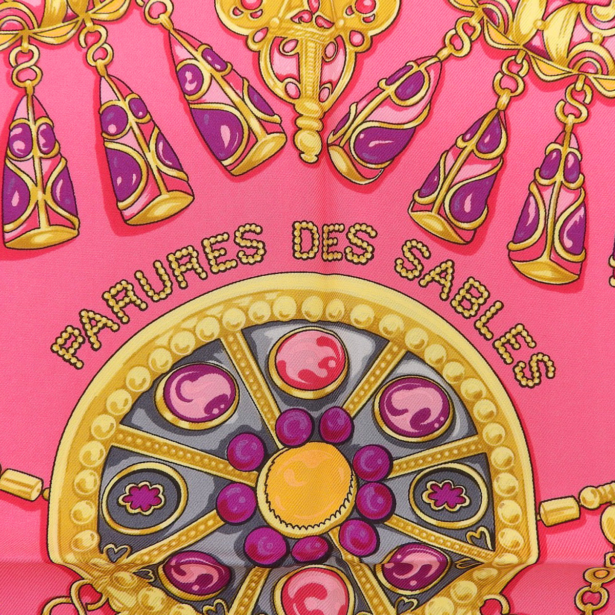PARURES DES SABLES 砂漠のアクセサリー ピンク マルチカラー シルク